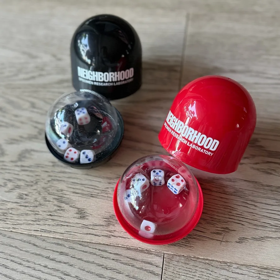 Neighborhood Dice Capsule Keychain