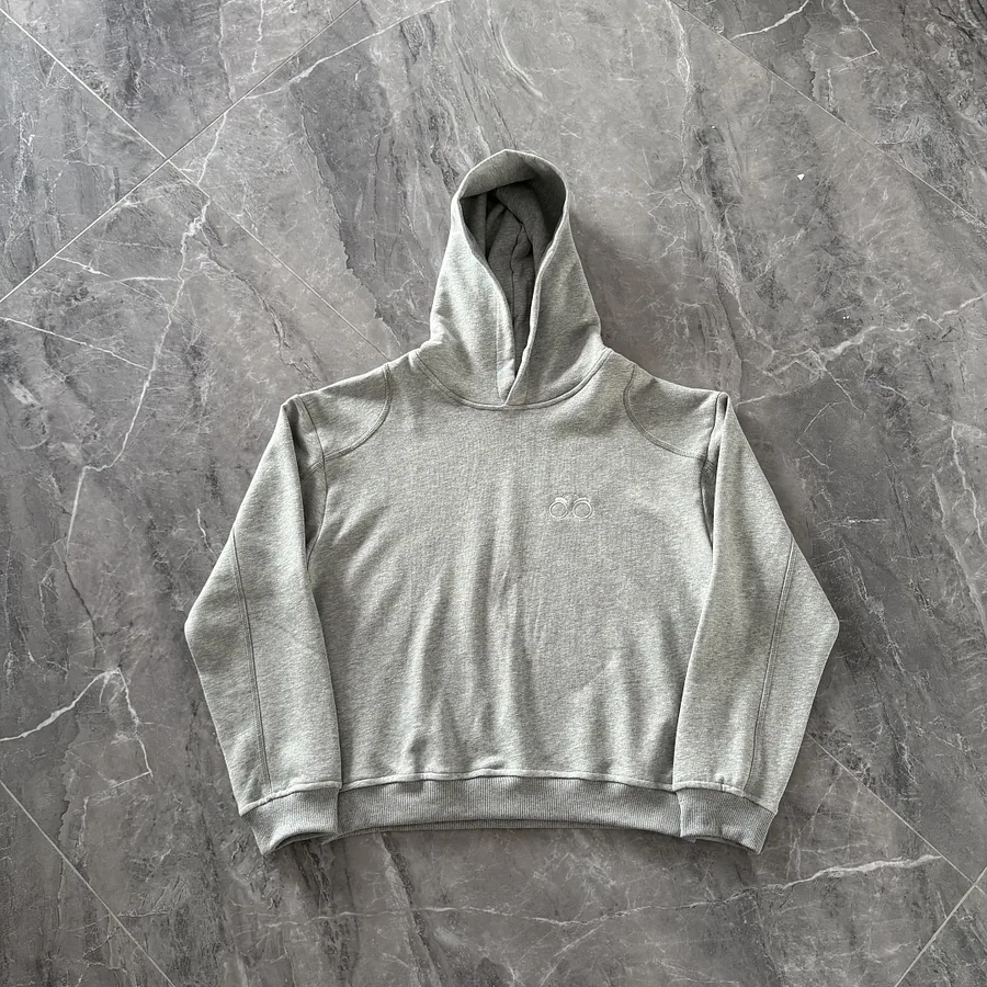 Logo Pullover Hoodie Grey