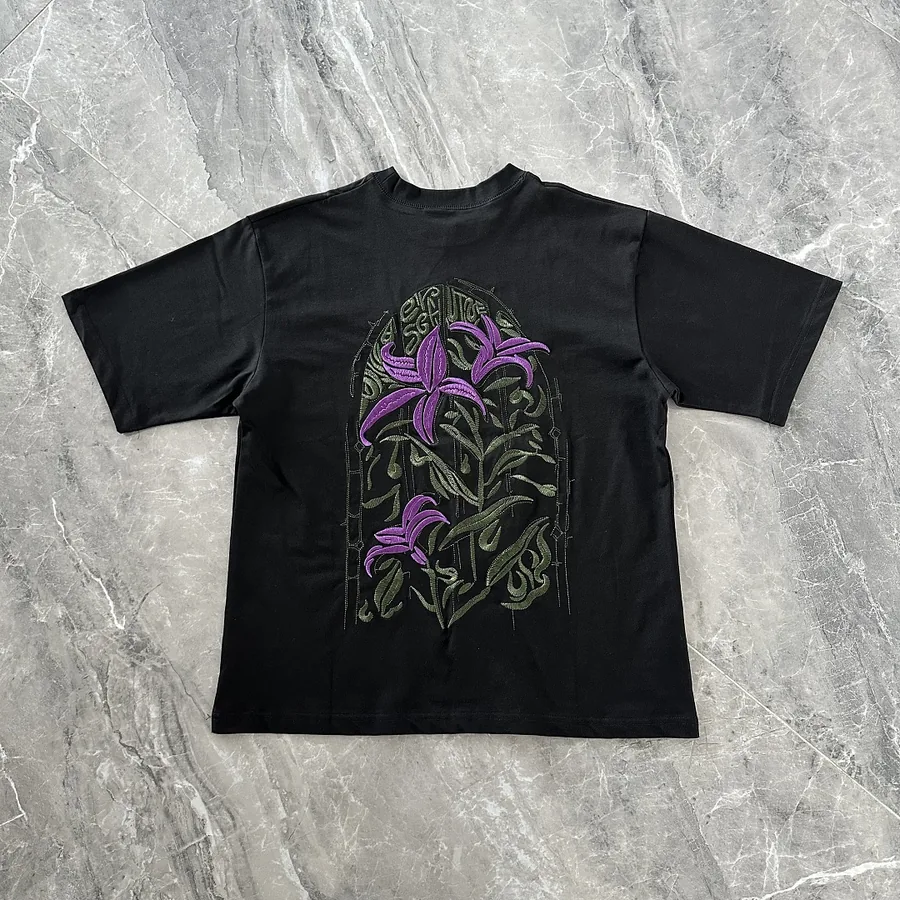 Gothic Lily Floral Print Tee