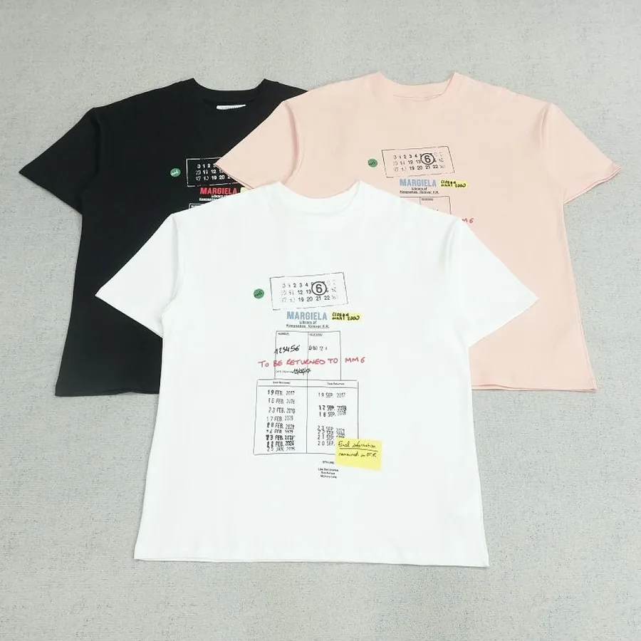 MM6 Margiela Library Card Print Tee
