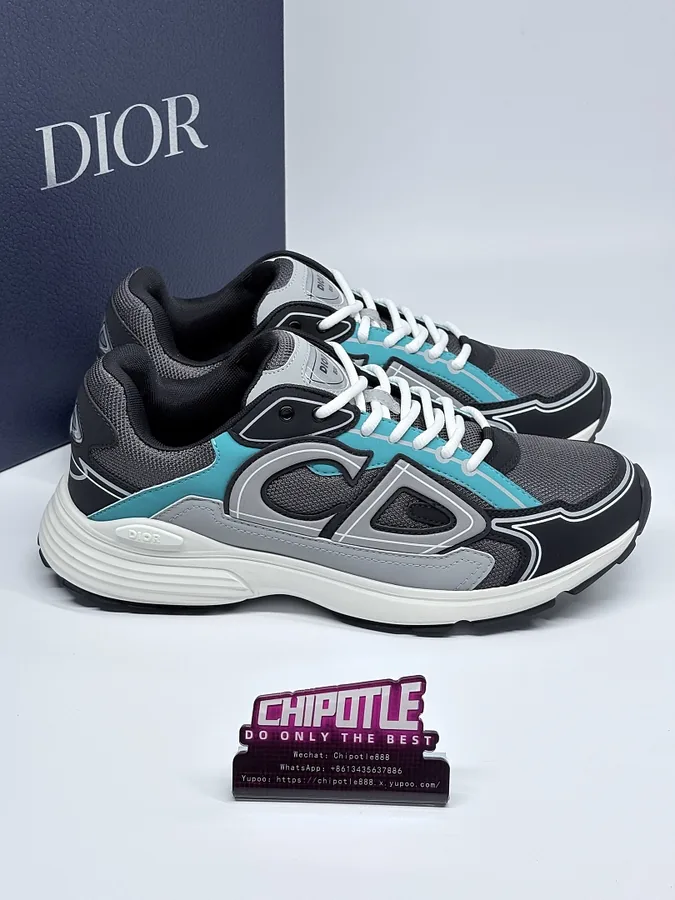 Dior B30 CD Sneakers Grey Teal
