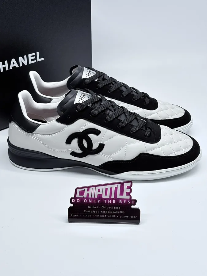 Chanel CC Sneakers White Black
