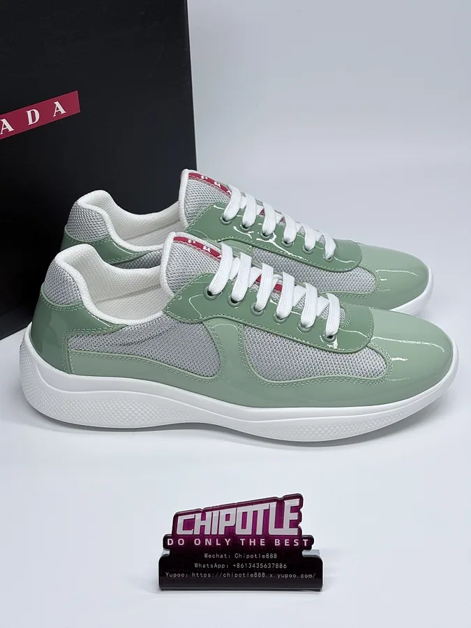 Prada America's Cup Sneakers Sage Green
