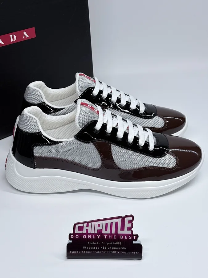 Prada America's Cup Sneakers Brown