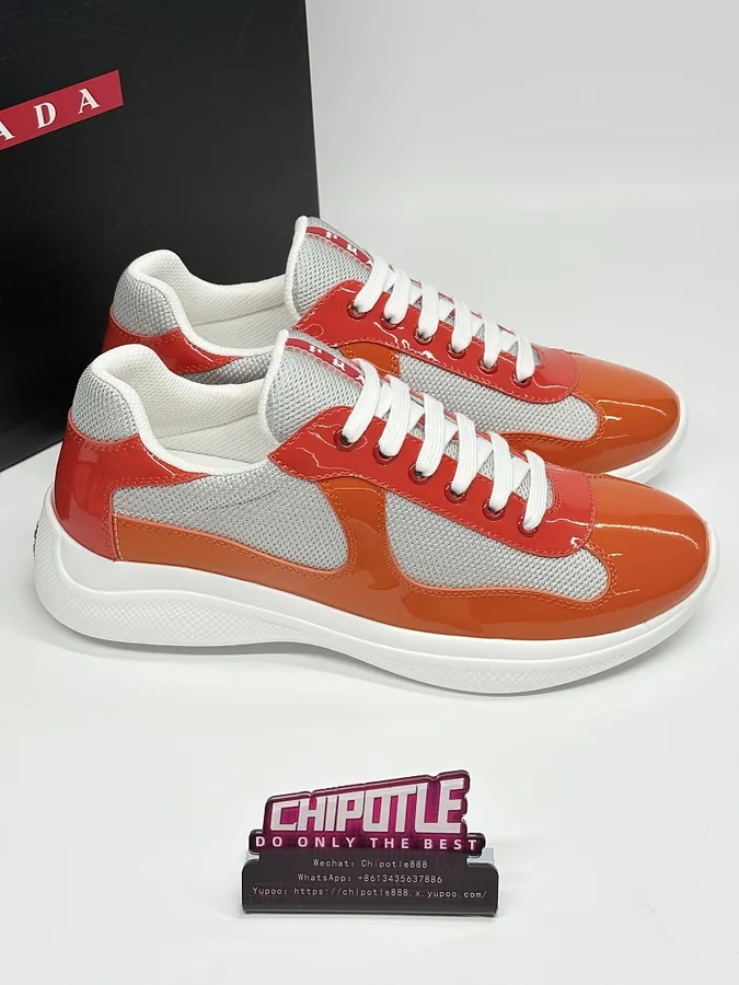 Prada America's Cup Sneakers Orange