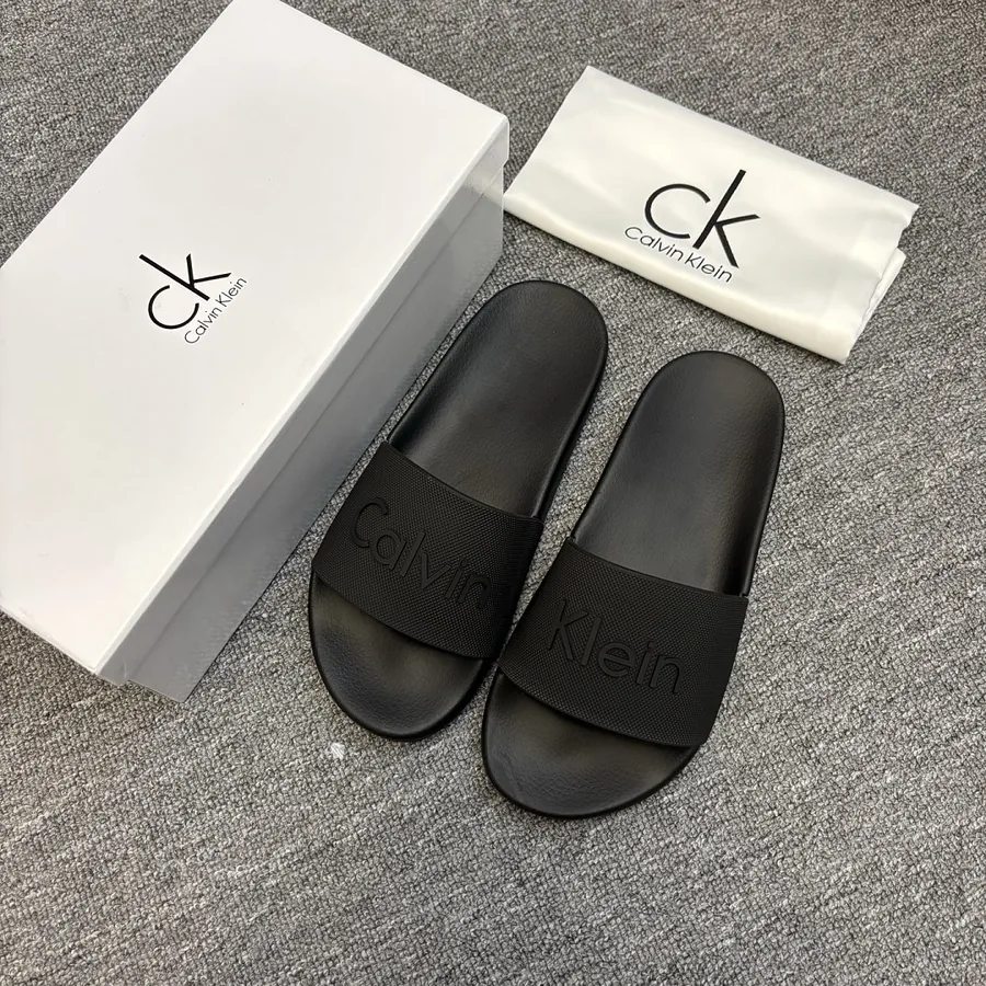 Calvin Klein Tonal Embossed Slides