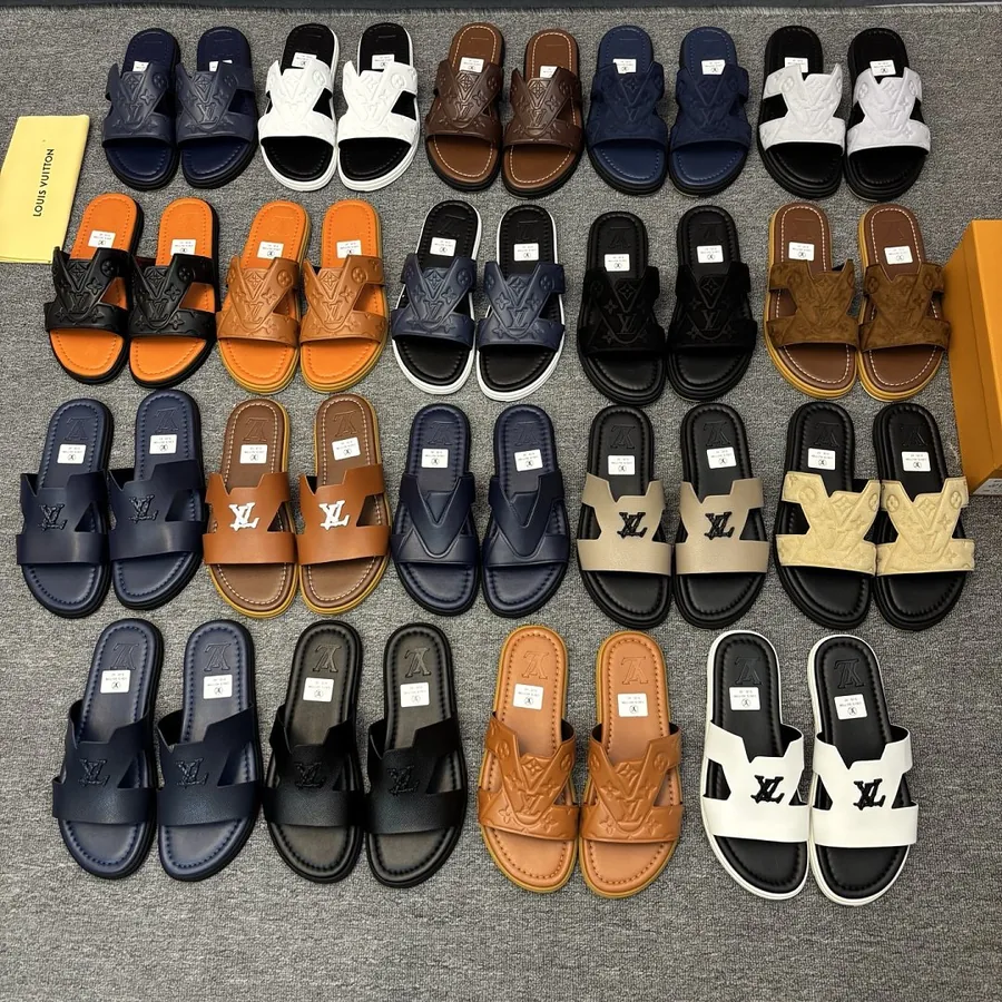 Louis Vuitton Logo Slides Assorted
