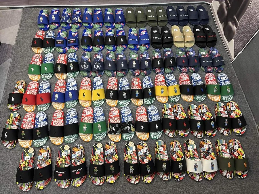 Polo Ralph Lauren Bear Print Slides