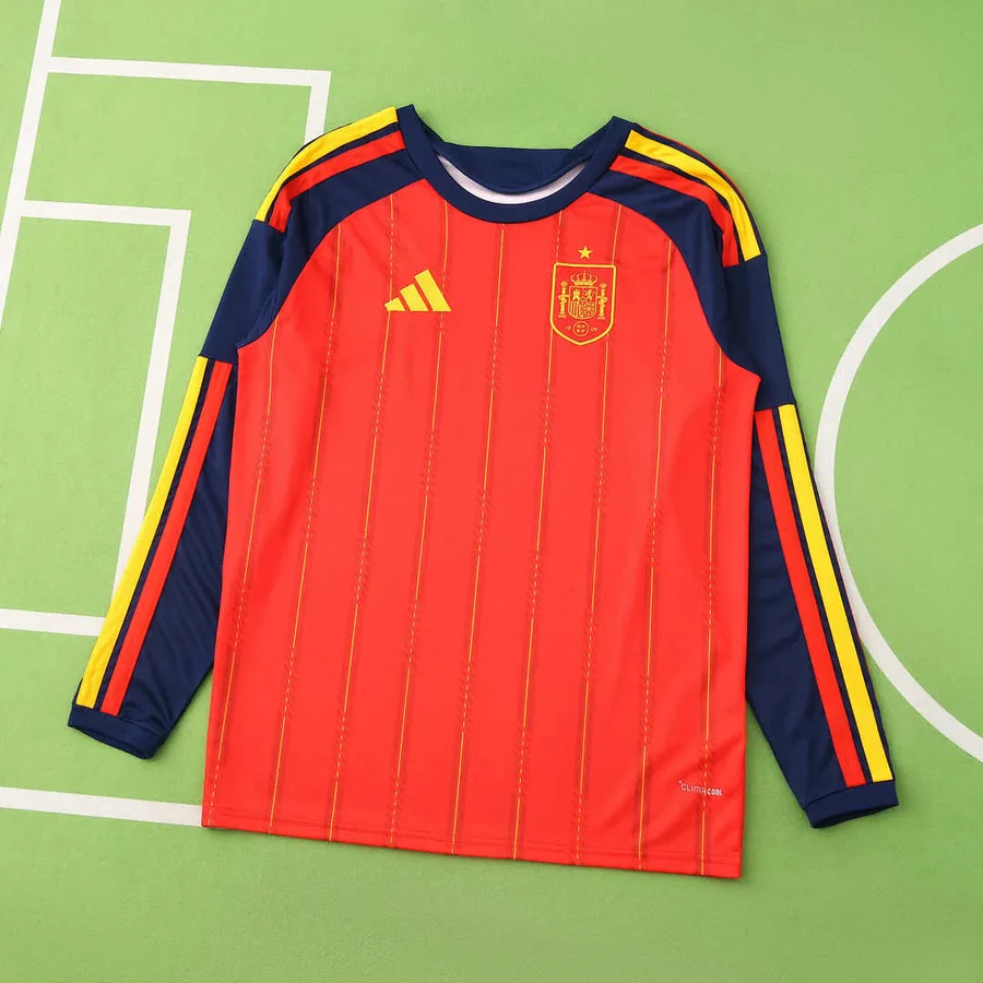 2026 FIFA World Cup Spain home Long sleeve Fan version