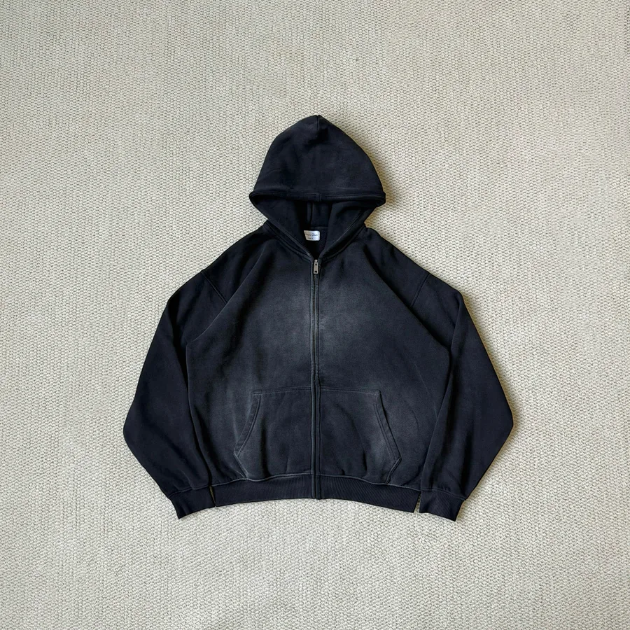 Dirty Fit Zip Hoodie（Black）