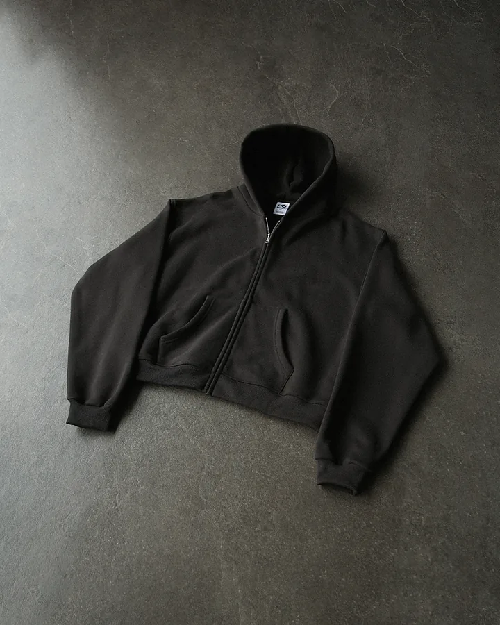 Mobius Charcoal Zip Up Hoodie