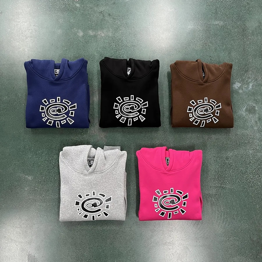 rel@xed printed hoodie