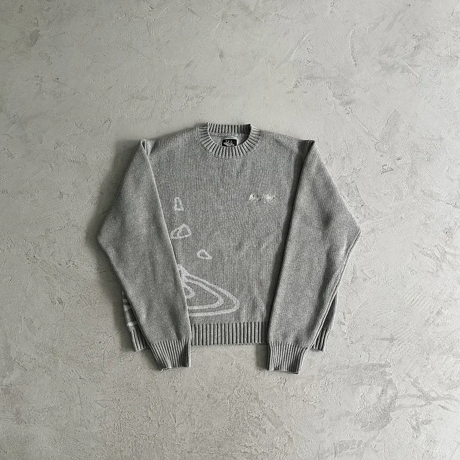 BPM knit sweater -gray