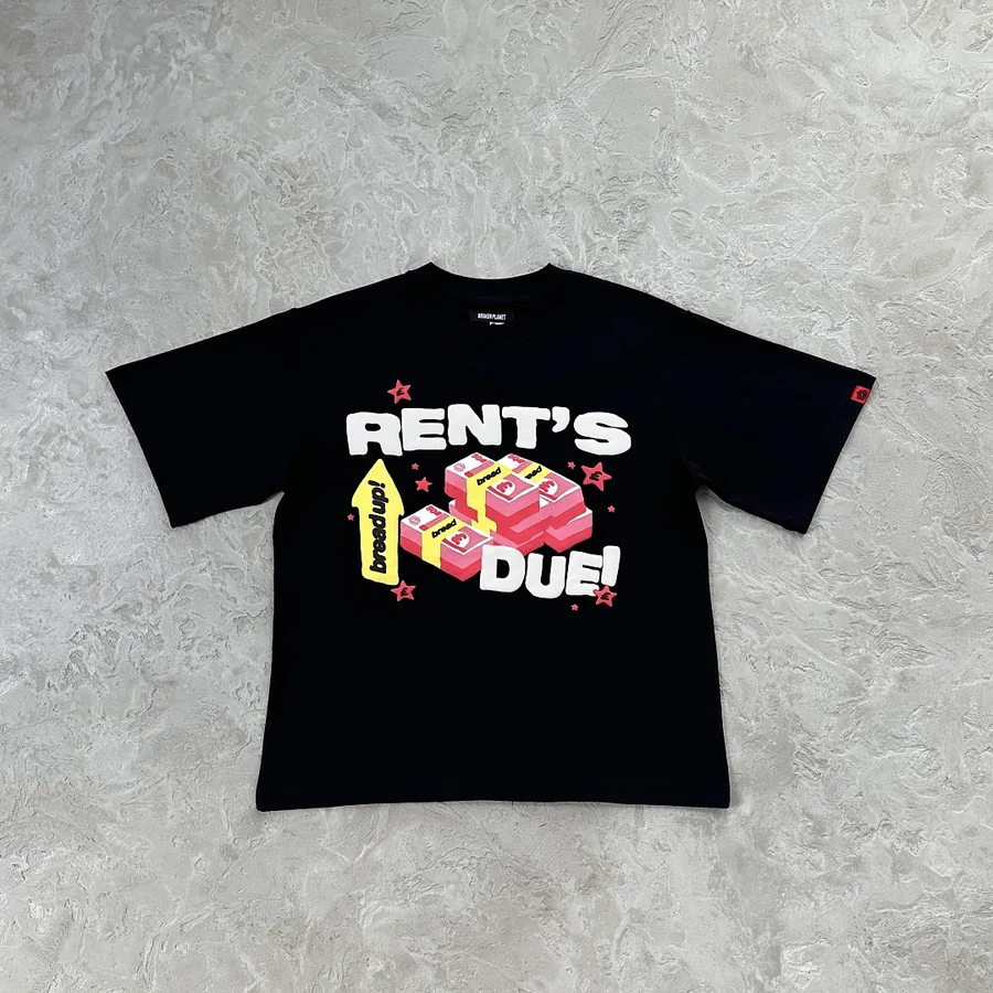 rent's due t-shirt black