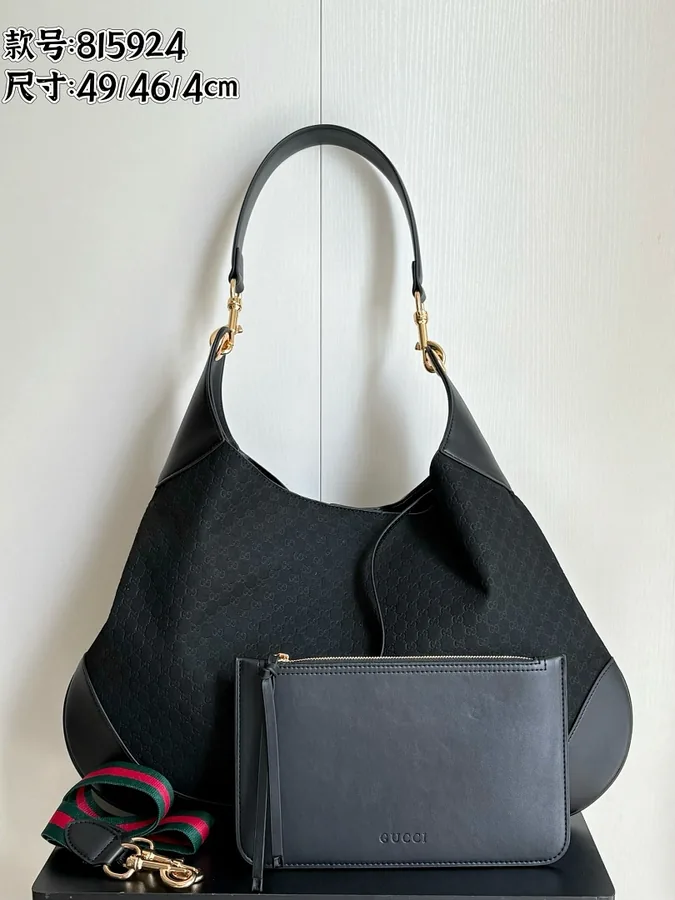 Gucci Aphrodite Large Hobo Bag (Black)