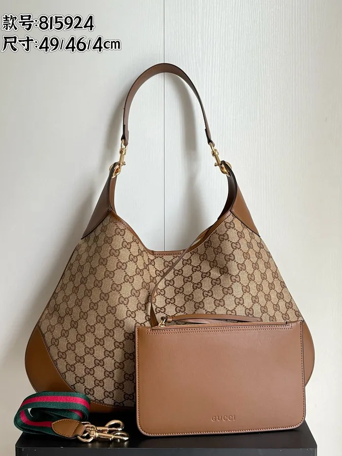 Gucci Aphrodite Large Hobo Bag (Beige GG)