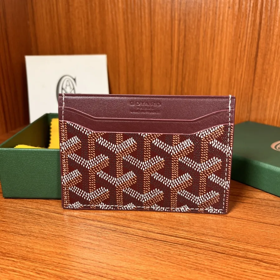 Goyard Card Holder (Bordeaux)