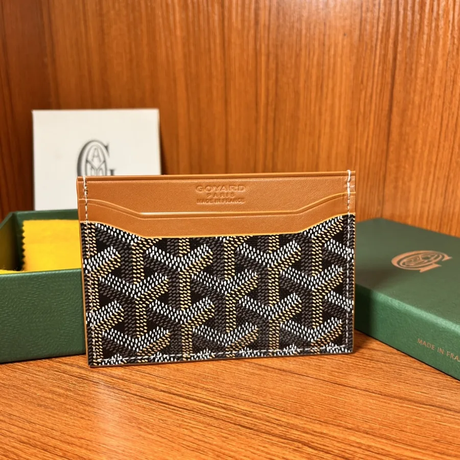 Goyard Card Holder (Tan)