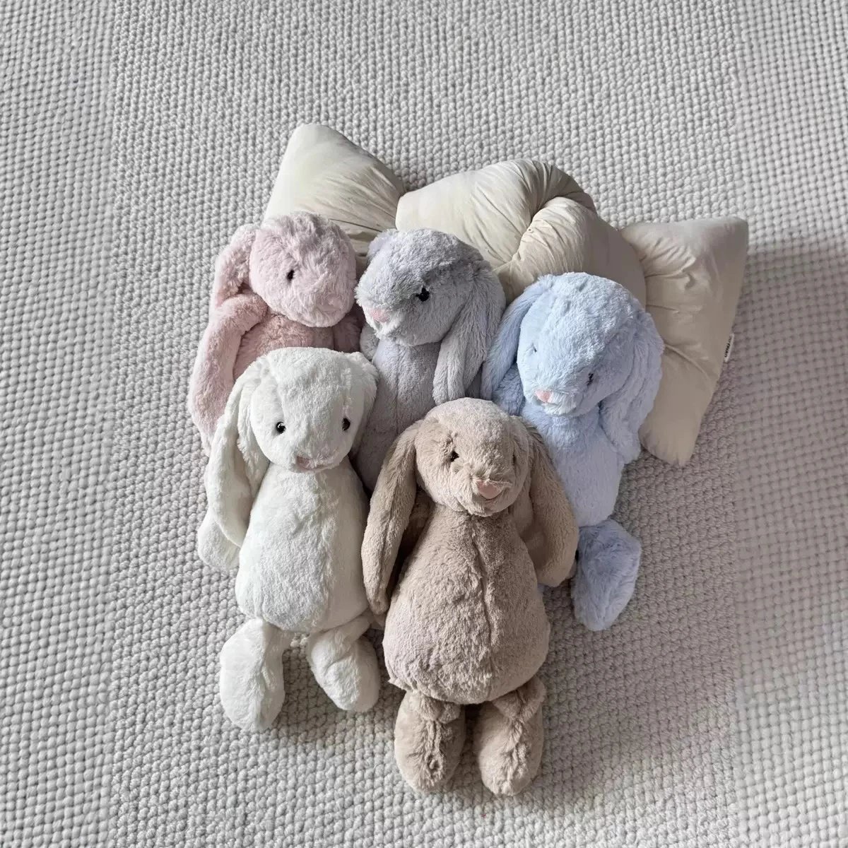 Jellycat Bashful Bunny 36cm and Blossom Bunny 31cm Plush
