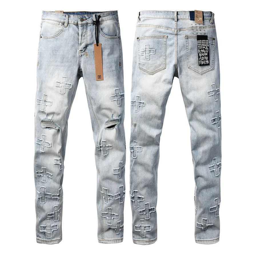 Ksubi Cross Patch Distressed Jeans