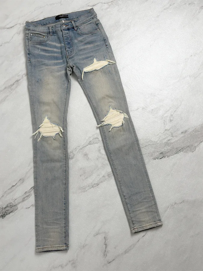 Amiri MX1 Distressed Skinny Jeans
