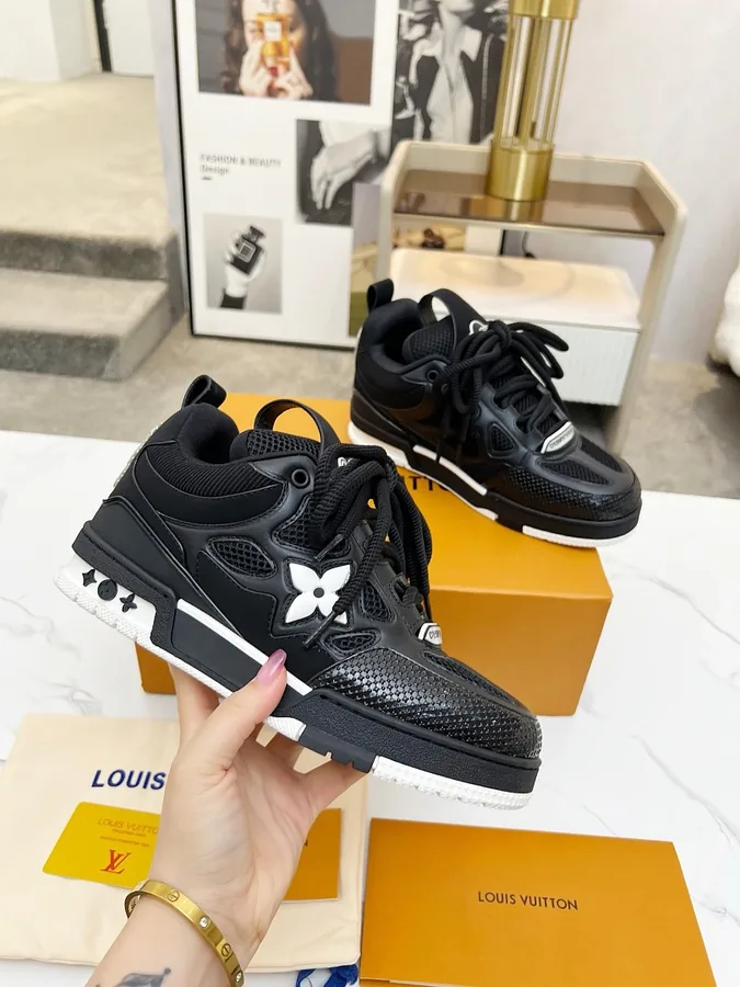 LV Trainer Sneakers Black