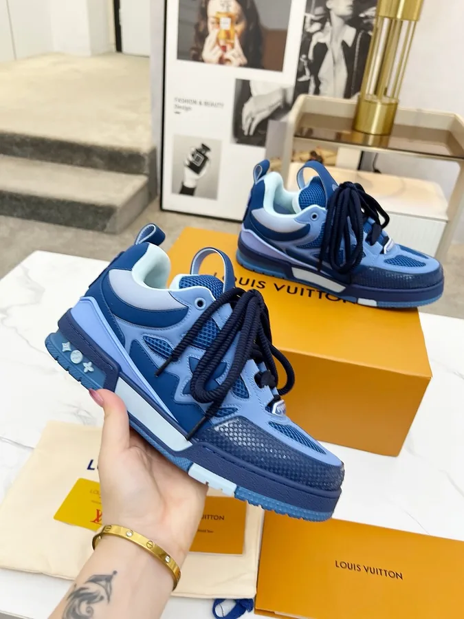LV Trainer Sneakers Blue