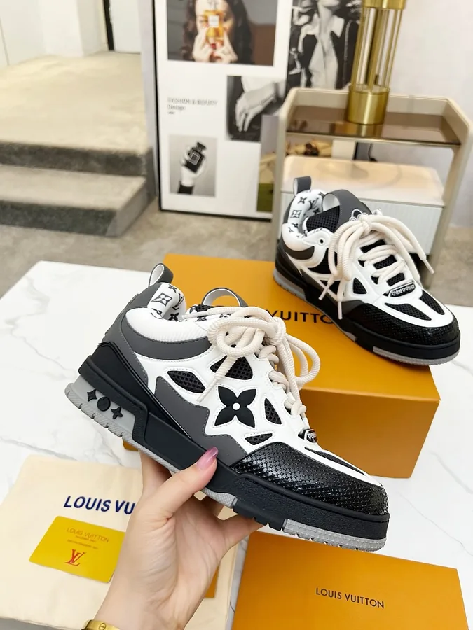 LV Trainer Sneakers Black White