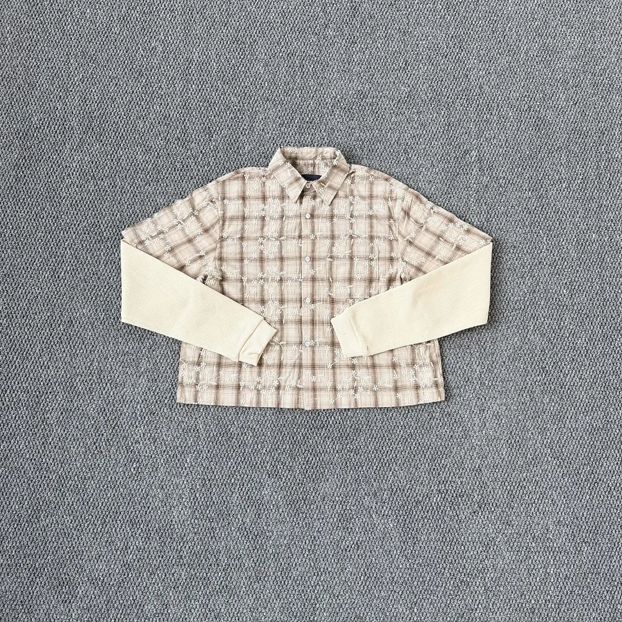 （Vitesse Embroidered long-sleeved shirt ｜Brown）