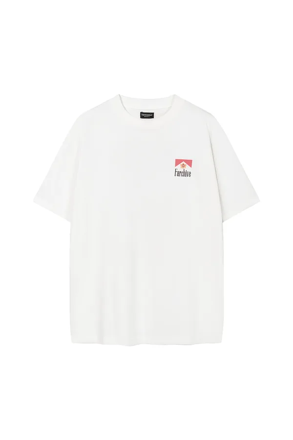 Fucking Awesome Style Cigarette Box Print Tee in White