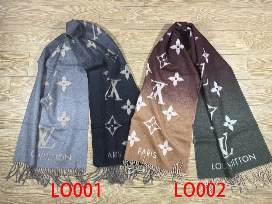 LV Monogram Gradient Wool Scarf