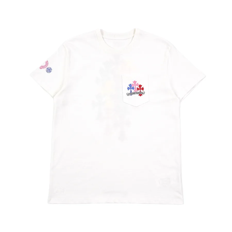 💰(210CNY) Two-tone pocket short sleeve, white Item ID:C12832