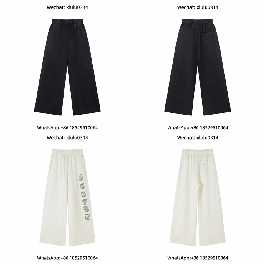 Vetements Side Cross Print Trousers