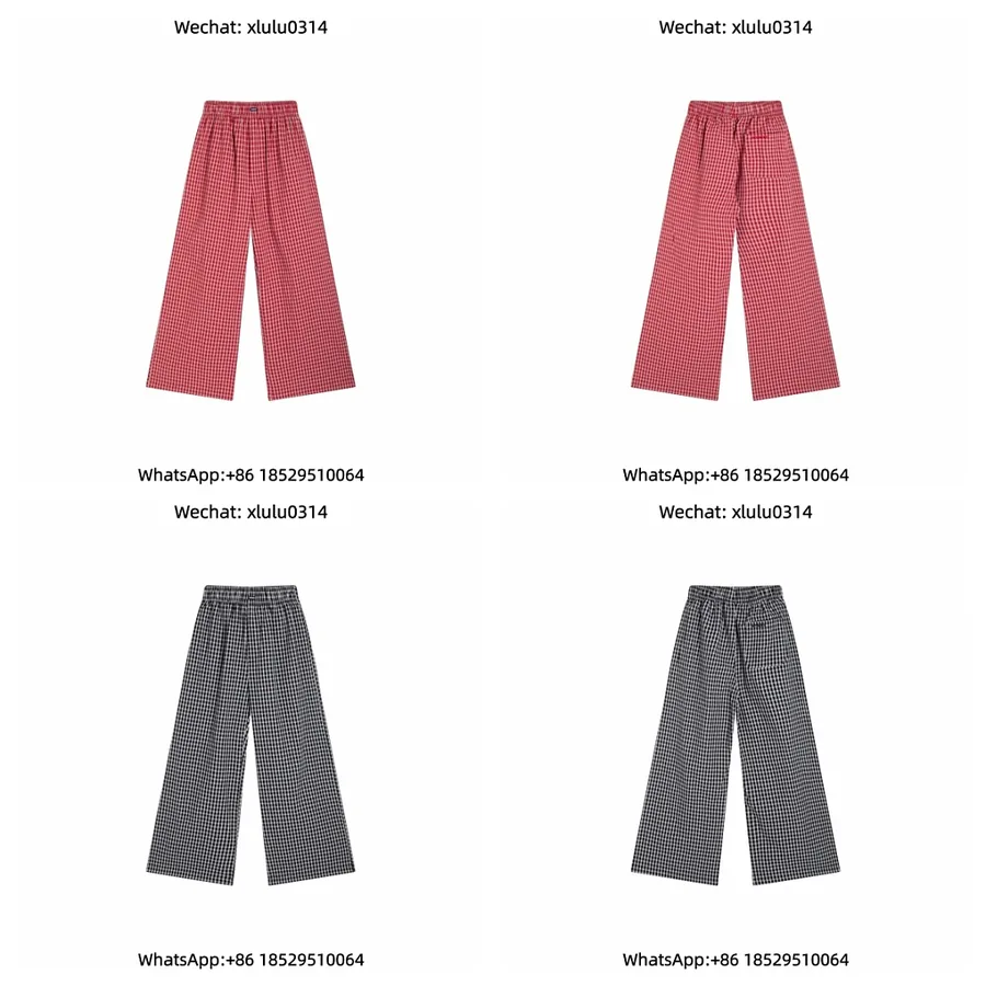 Vetements Check Trousers