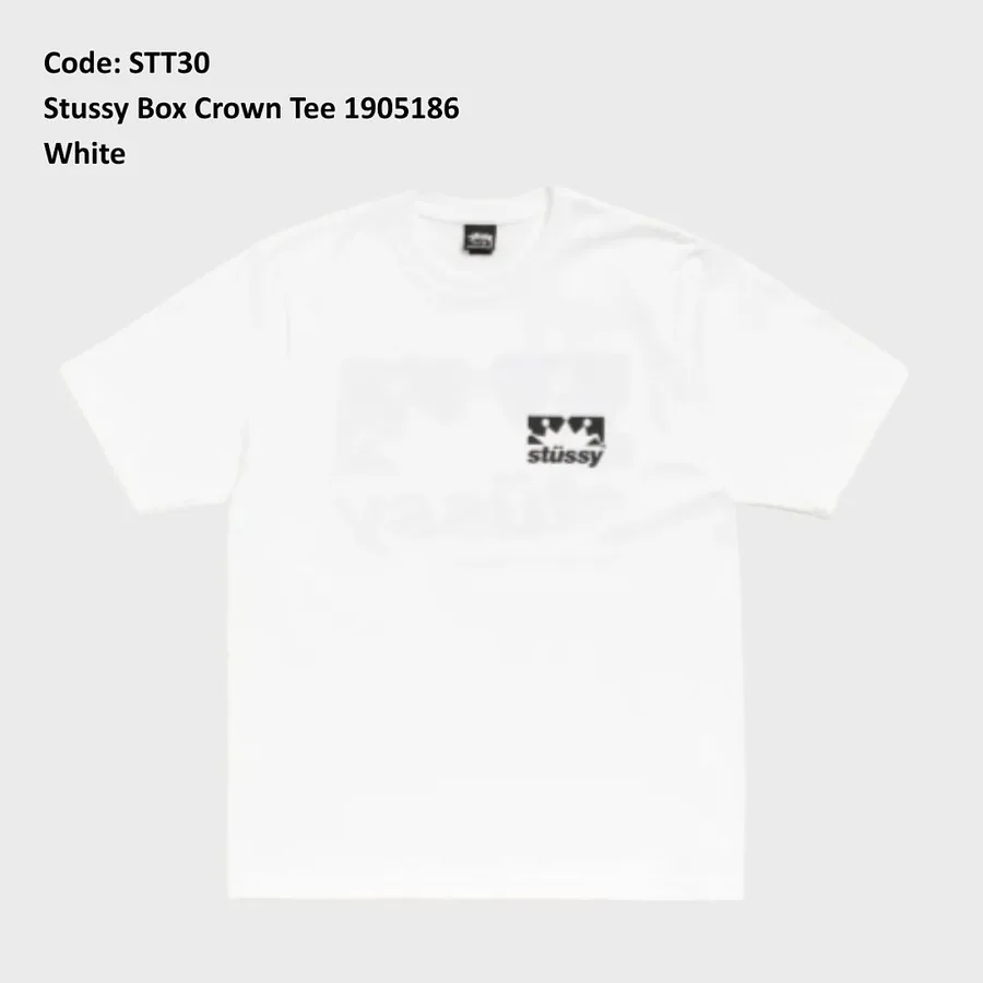 Stussy Box Crown Tee in White