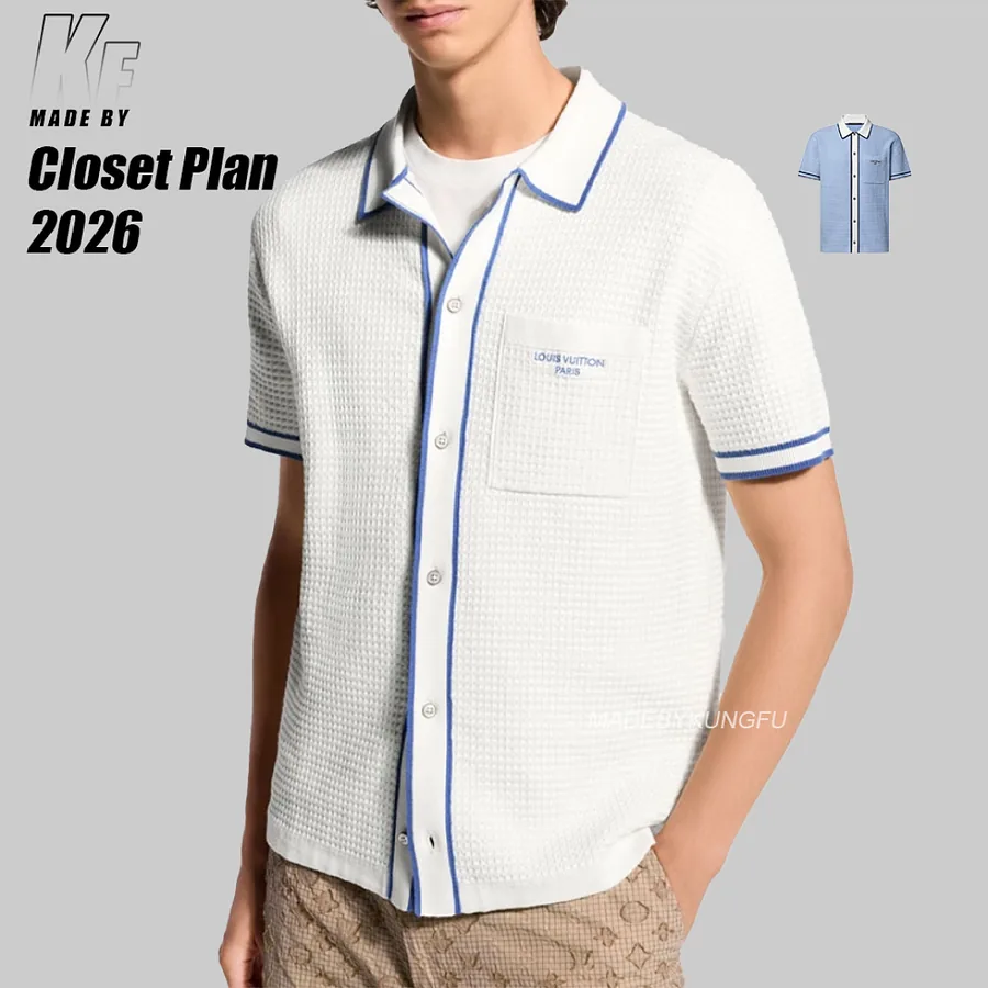 1V waffle knit shirt ( )