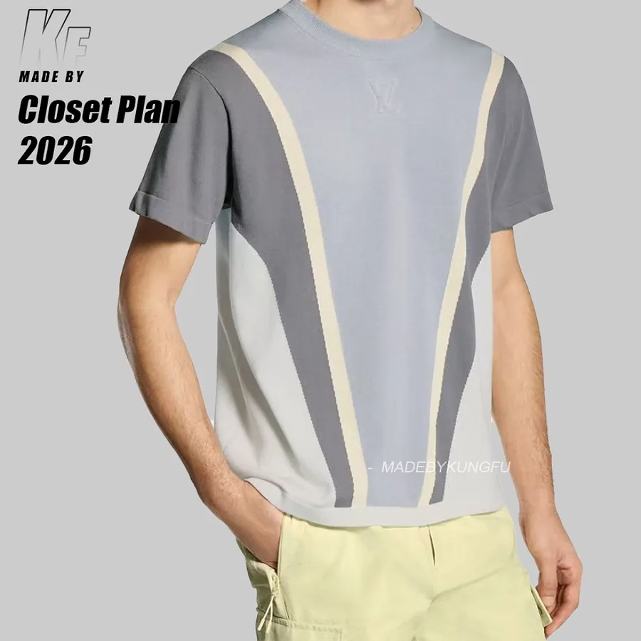1V 3D embossed knit tee ( )
