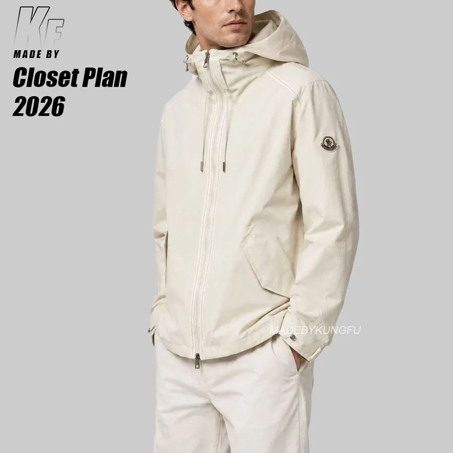 MON Orange stitched windbreaker - tear resistant tech ( )