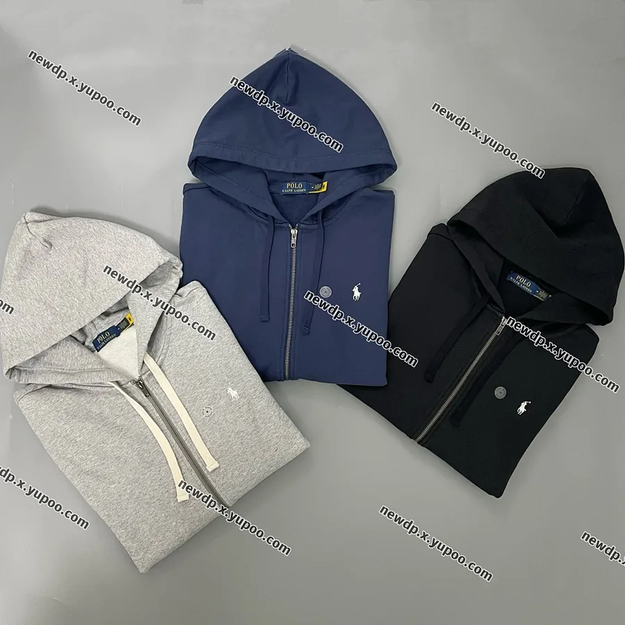 new RL top zipper hoodie