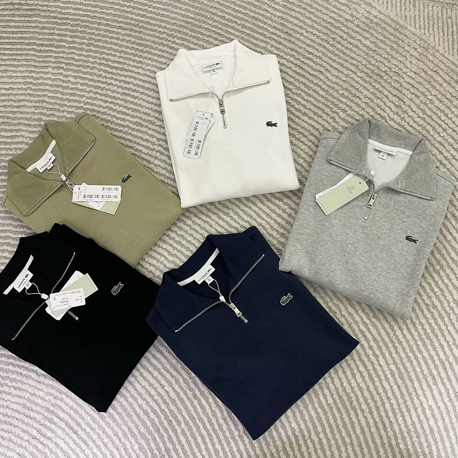 NEW Lacoste half zipper