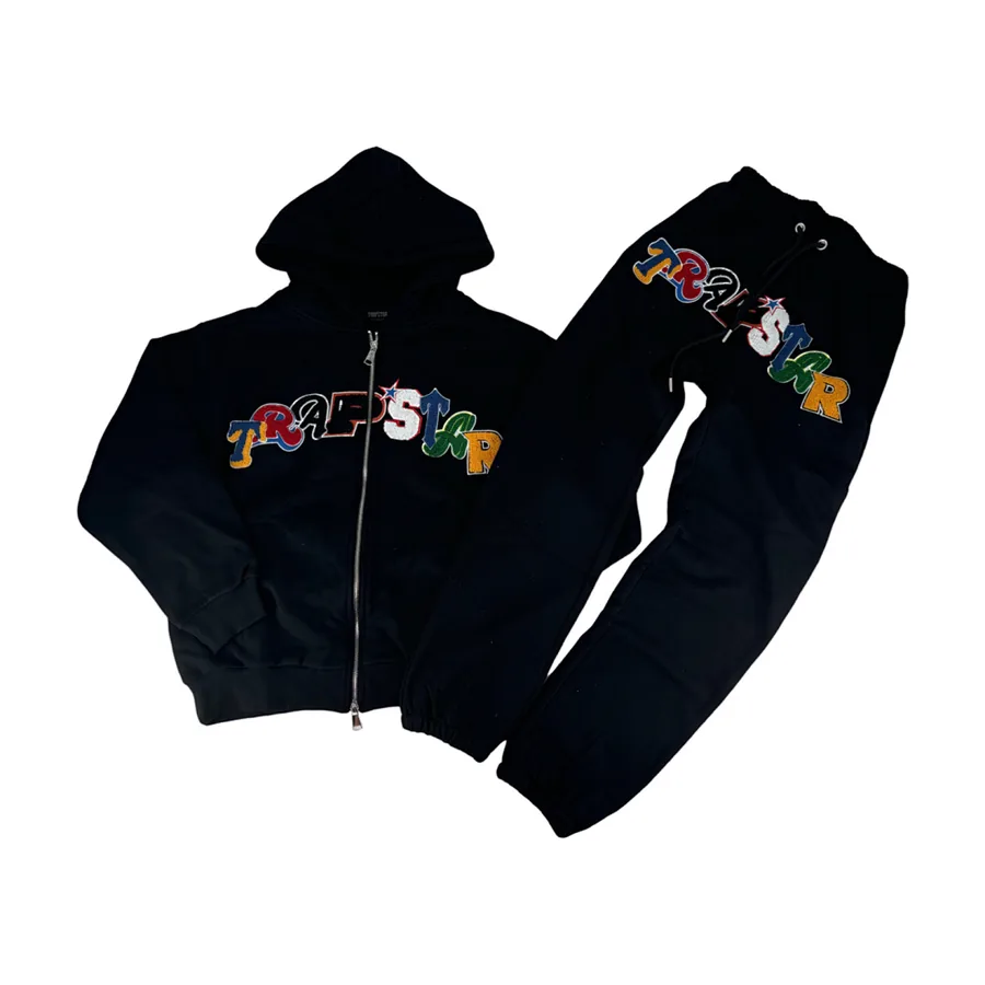 Trapstar Chenille Logo Tracksuit Black