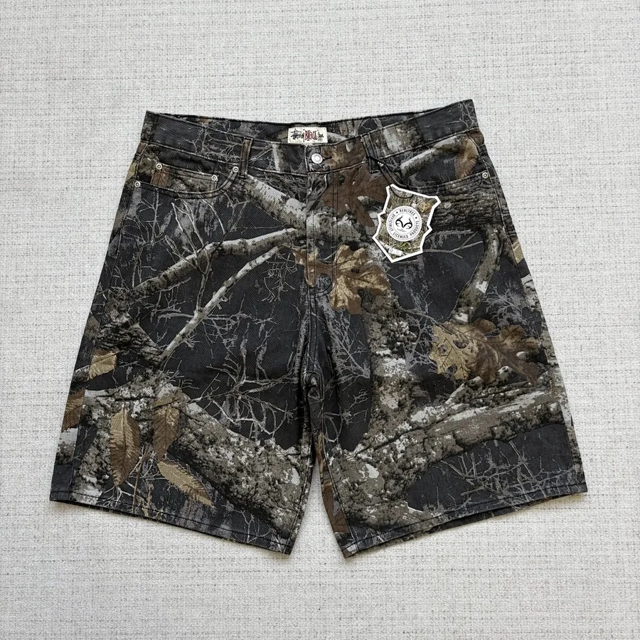 Stussy Denim Shorts Unisex Camouflage