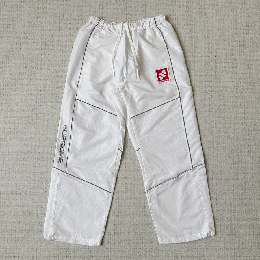 Supreme Reflective Track Pants White