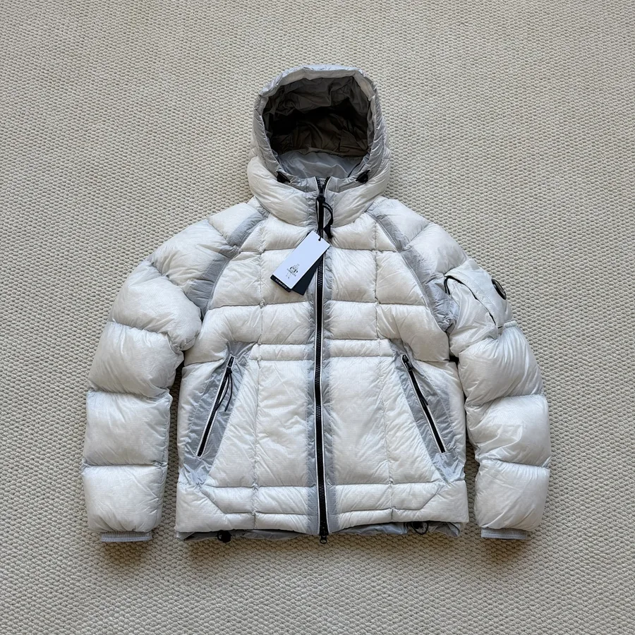 CP Company Diagonal Puffer Jacket White