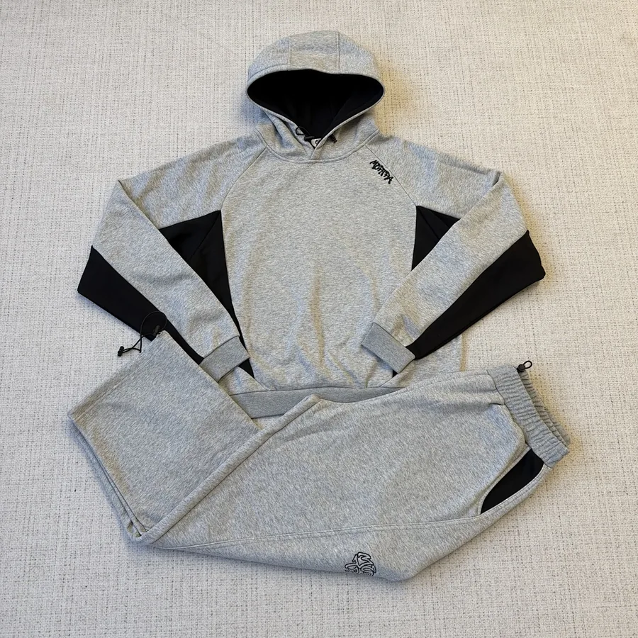 Mertra Contrast Panel Tracksuit Grey