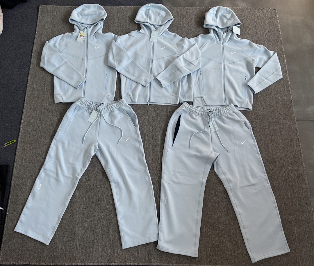 Nike Nocta tech fleece tracksuit（Baby blue）
