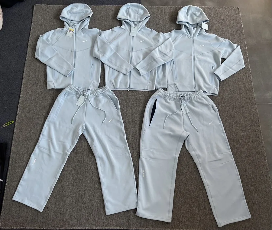 Nike Nocta tech fleece tracksuit（Baby blue）