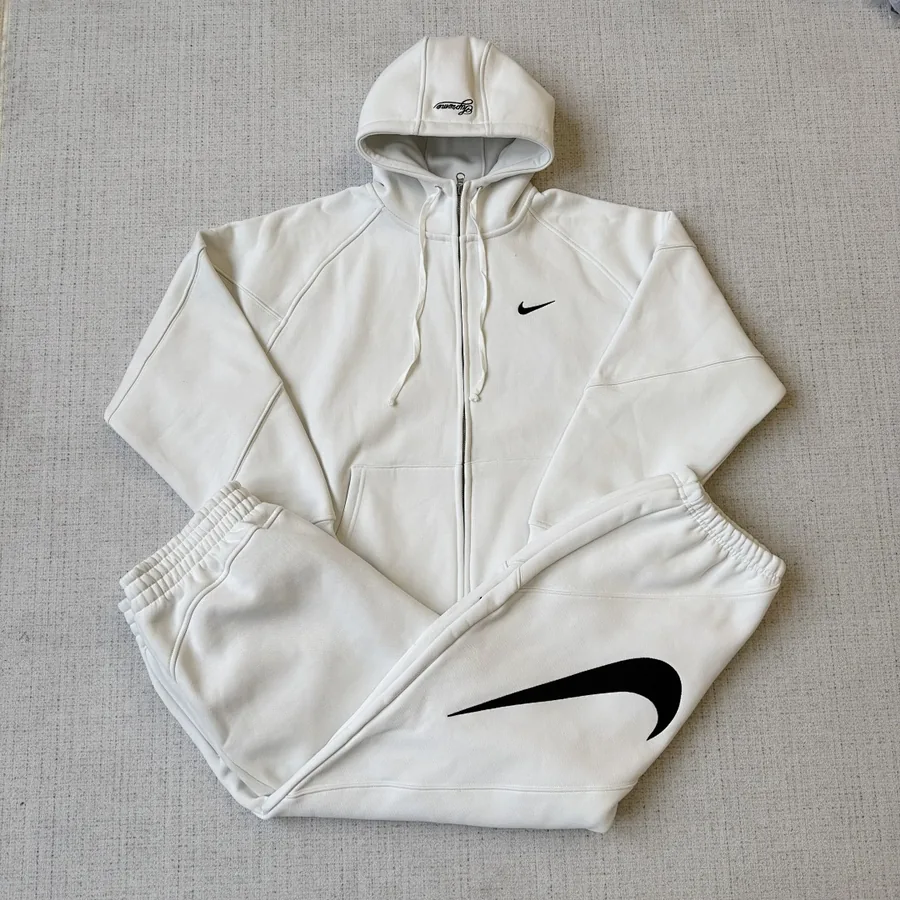 Supreme x Nike Tracksuit White