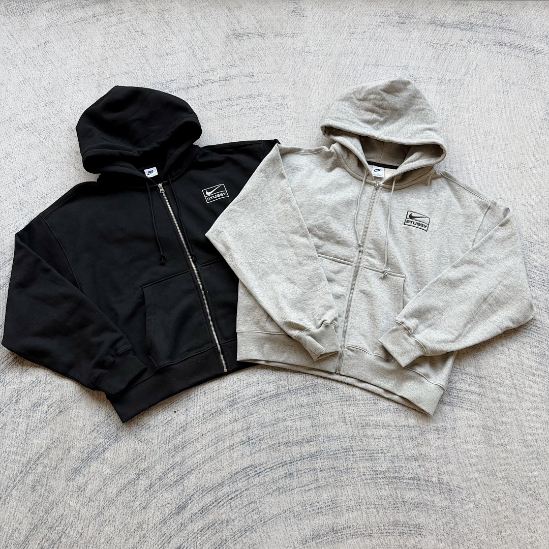 Nk x Stu zip hoodie