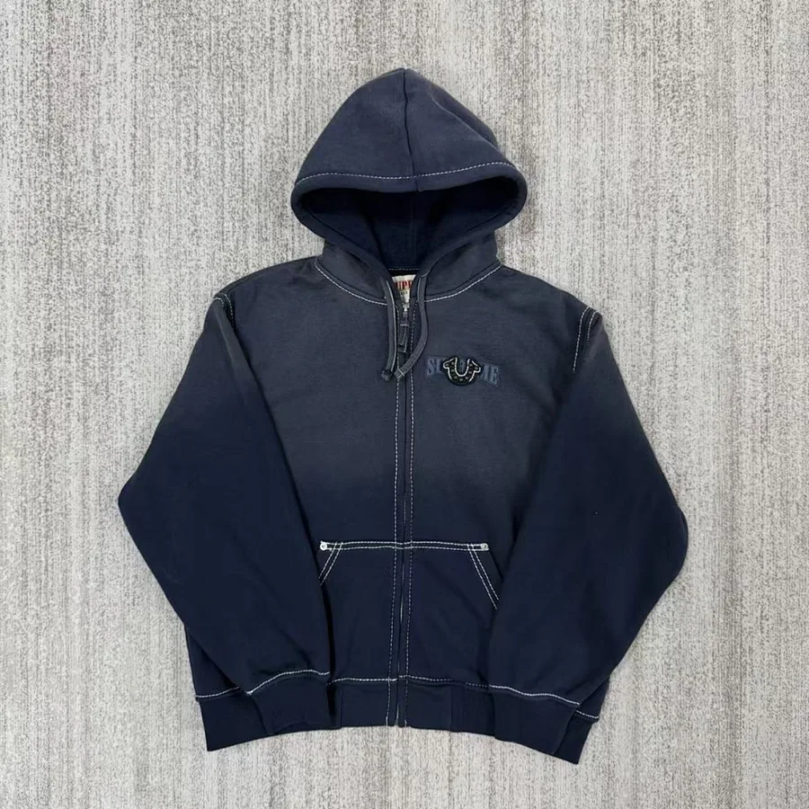 Supreme x True Religion Zip Hoodie Navy